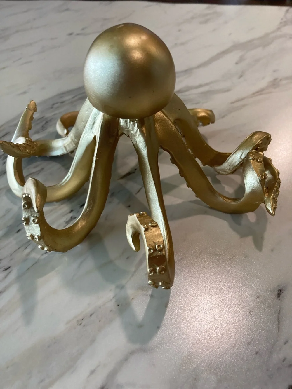 Octopus Decor Gold Tone
